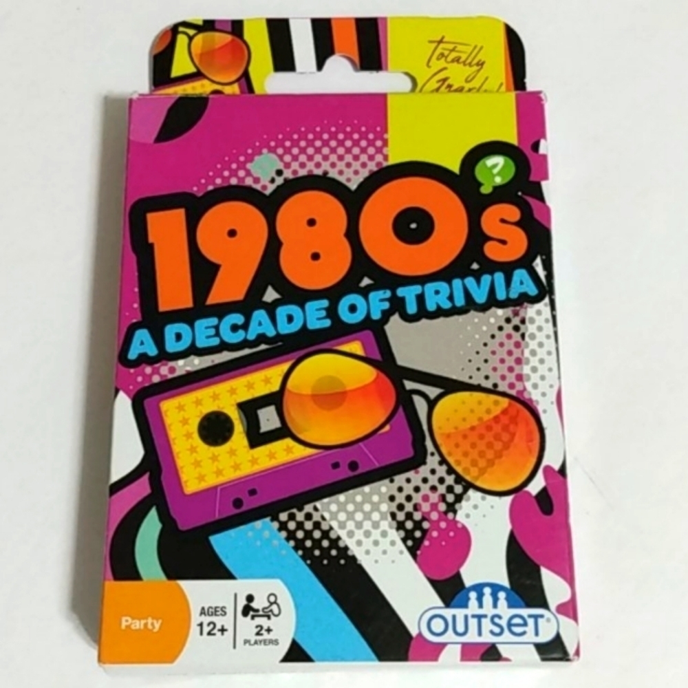 1980s A DECADE OF TRIVIA CARD GAME NIB